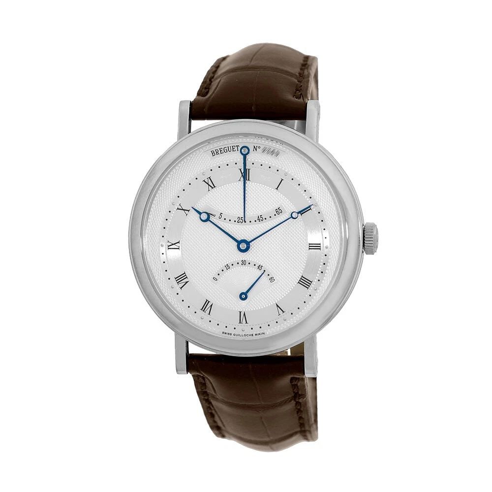 BREGUET 18K WHITE GOLD 39MM CLASSIQUE RETROGRADE SECONDS 5207BB BOX WARRANTY (1 of 2)