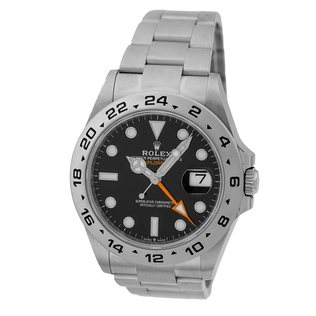 ROLEX STAINLESS STEEL 42MM EXPLORER II BLACK DIAL 226570 BOX WARRANTY NEW 2023: ROLEX STAINLESS STEEL 42MM EXPLORER II BLACK DIAL 226570 BOX WARRANTY NEW 2023 ROLEX Stainless Steel 42mm Explorer II 226570 Black Dial Box Warranty 2023 Gent's Stainless Steel 42mm Rolex "Explorer II