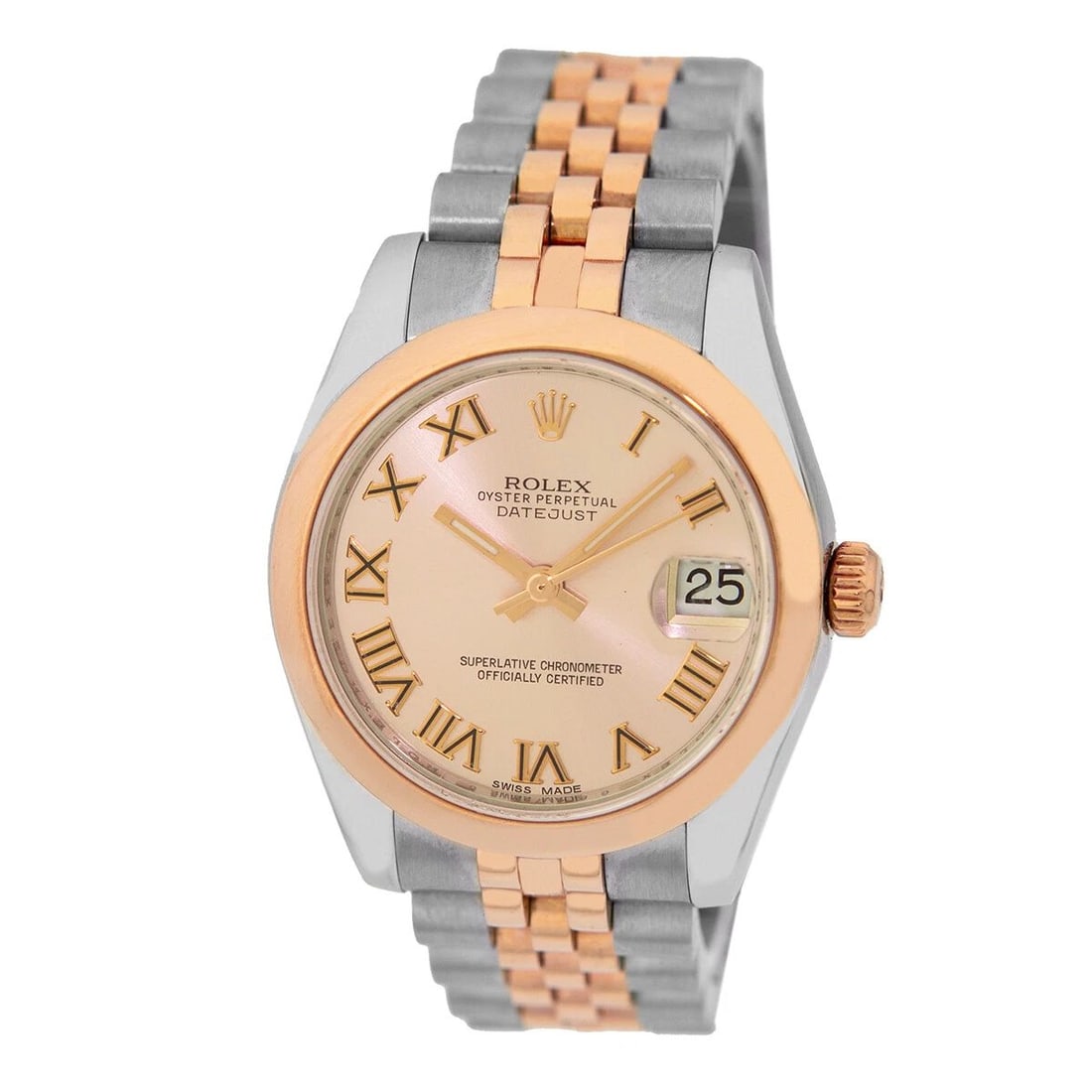 ROLEX MIDSIZE 31MM STAINLESS 18K ROSE GOLD DATEJUST 178241 BOX WARRANTY MINTY: ROLEX MIDSIZE 31MM STAINLESS 18K ROSE GOLD DATEJUST 178241 BOX WARRANTY MINTY ROLEX Midsize Stainless & 18K Rose Gold 31mm Datejust 178241 Box Warranty Pre-Owned Lady's Midsize Stainless Steel & 18K R