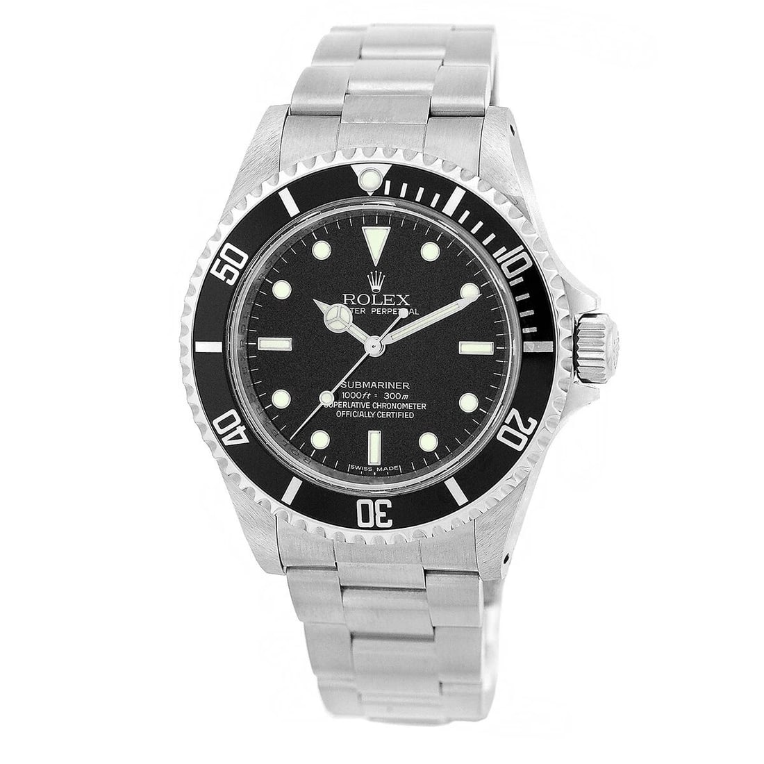 ROLEX STAINLESS STEEL 40MM SUBMARINER NON-DATE 4 LINER 14060 BOX WARRANTY MINTY: ROLEX STAINLESS STEEL 40MM SUBMARINER NON-DATE 4 LINER 14060 BOX WARRANTY MINTY ROLEX Stainless Steel 40mm Submariner Non-Date 4 Liner 14060 Box Warranty MINTY Pre-Owned Gent's Stainless Steel 40mm Ro