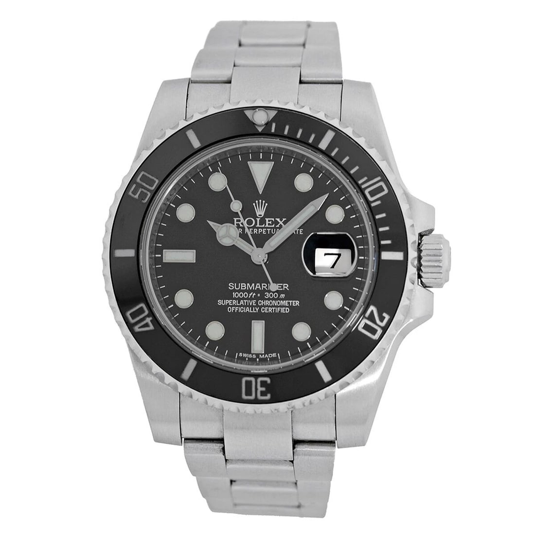 ROLEX STAINLESS STEEL 40MM CERAMIC SUBMARINER DATE 116610 BOX WARRANTY MINTY (1 of 2)