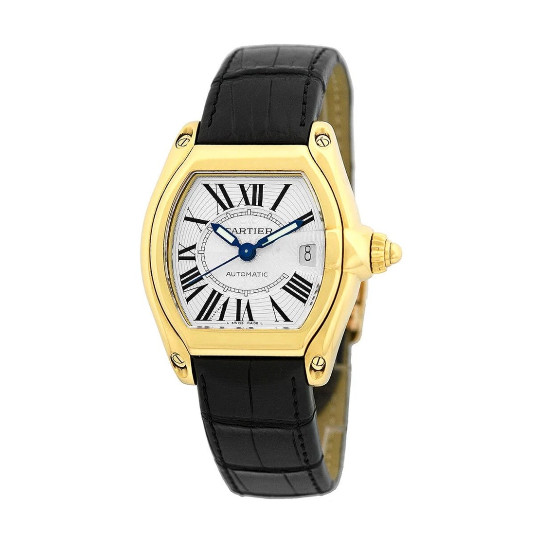 CARTIER 18K YELLOW GOLD ROADSTER 2524 - W62005V2 BOX WARRANTY MINTY (1 of 2)