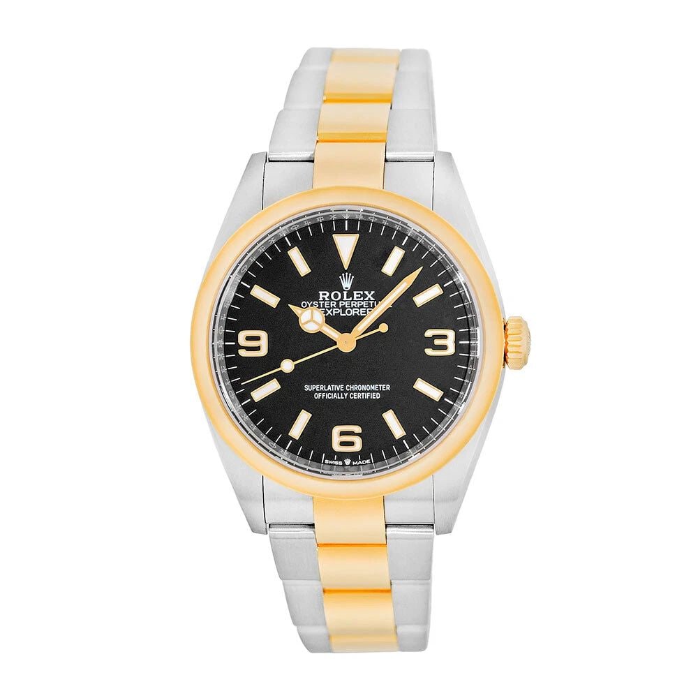 ROLEX STAINLESS STEEL & 18K YELLOW GOLD 36MM EXPLORER 124273 BOX WARRANTY: ROLEX STAINLESS STEEL & 18K YELLOW GOLD 36MM EXPLORER 124273 BOX WARRANTY ROLEX Stainless Steel & 18K Yellow Gold 36mm Explorer 124273 Box Warranty Pre-Owned Gent's Stainless Steel & 18K Yellow Gold 3