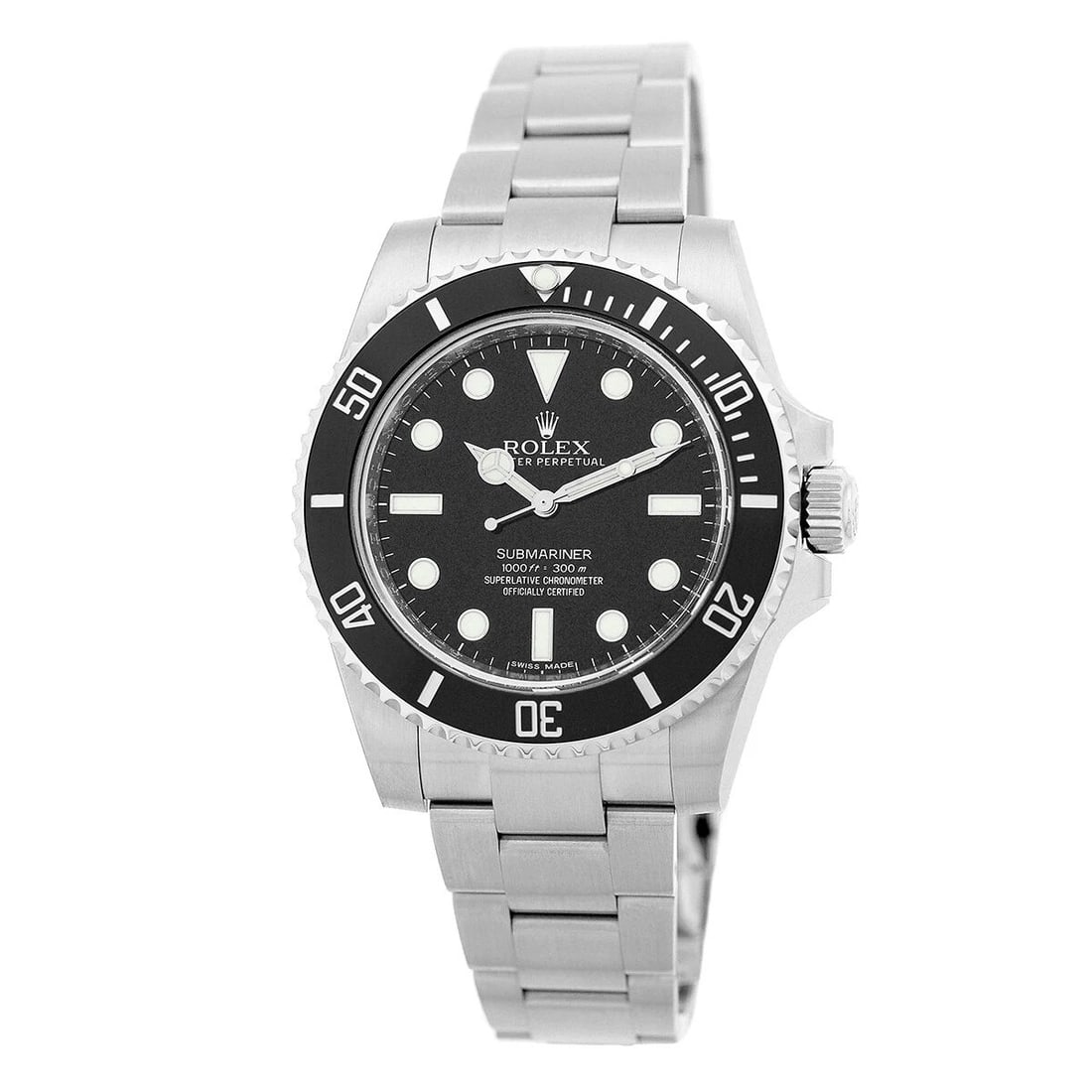 ROLEX STAINLESS STEEL 40MM SUBMARINER NON-DATE 114060 BOX WARRANTY 2019: ROLEX STAINLESS STEEL 40MM SUBMARINER NON-DATE 114060 BOX WARRANTY 2019 ROLEX Stainless Steel 40mm Submariner Non-Date 114060 Box Warranty 2019 Pre-Owned Gent's Stainless Steel 40mm Rolex "Submariner"
