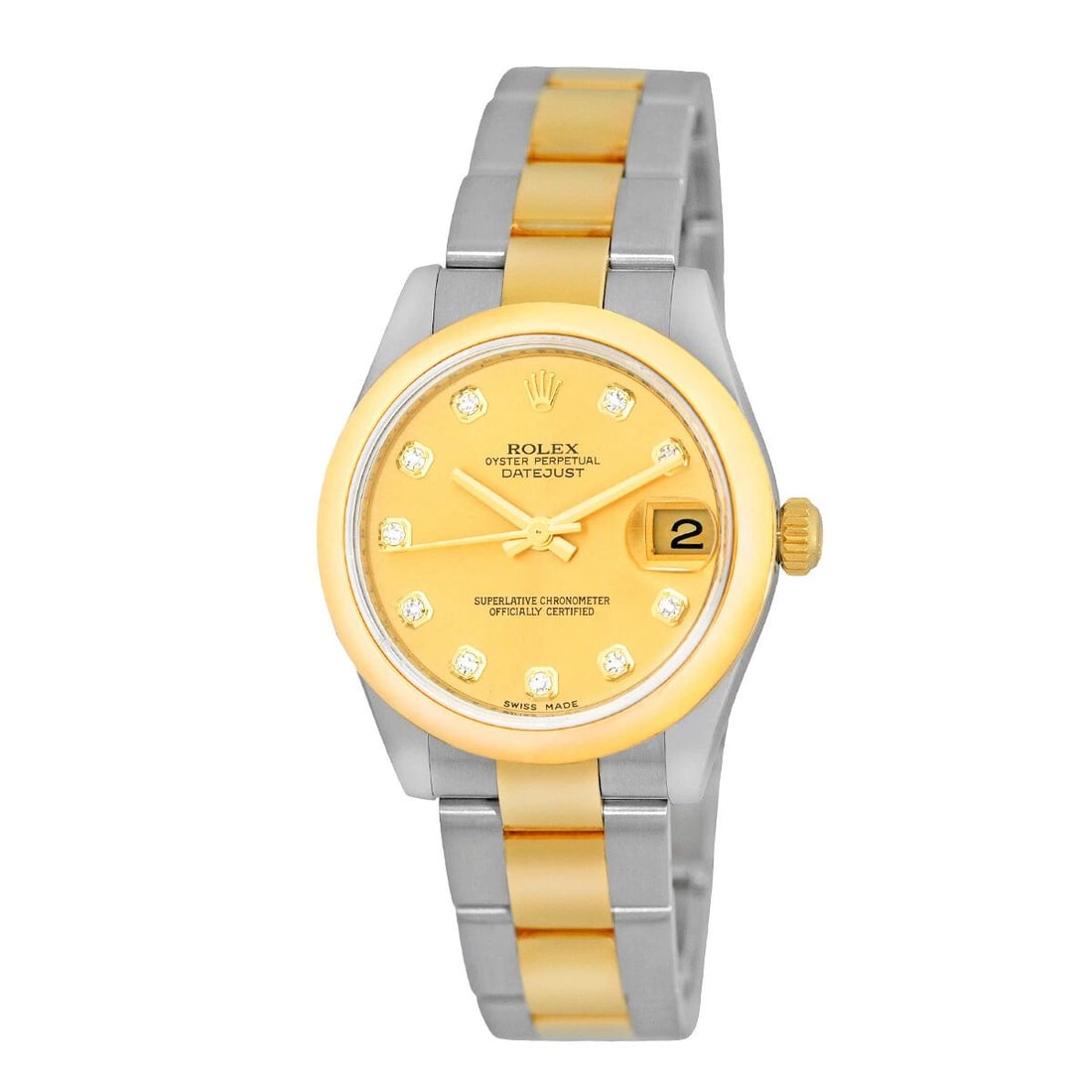 ROLEX STEEL & 18K YELLOW GOLD 31MM DATEJUST FACTORY DIAMOND 178243 WARRANTY BOX: ROLEX STEEL & 18K YELLOW GOLD 31MM DATEJUST FACTORY DIAMOND 178243 WARRANTY BOX ROLEX Steel & 18K Yellow Gold 31mm Datejust Factory Diamond 178243 Warranty Box Pre-Owned Mid-Size Stainless Steel & 18K