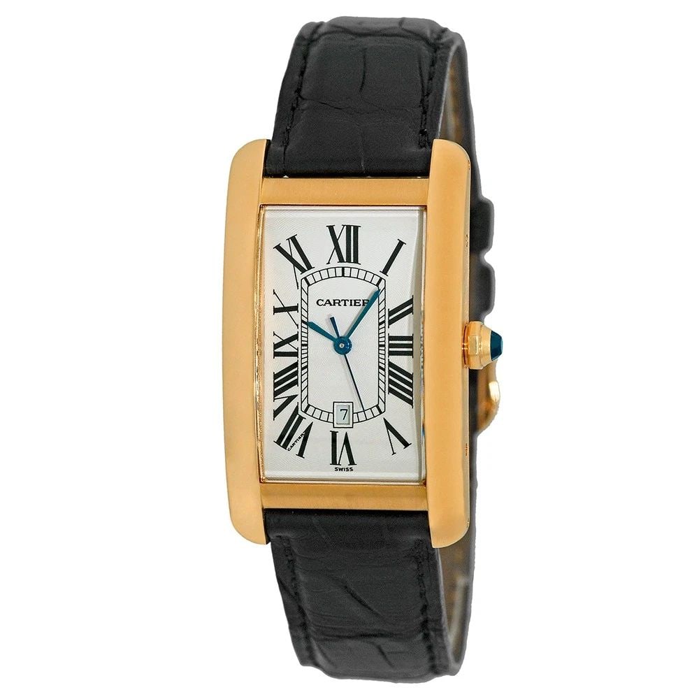 CARTIER MAN'S 18K YELLOW GOLD 27MM TANK AMERICAN W2603156-1740 BOX WARRANTY (1 of 2)