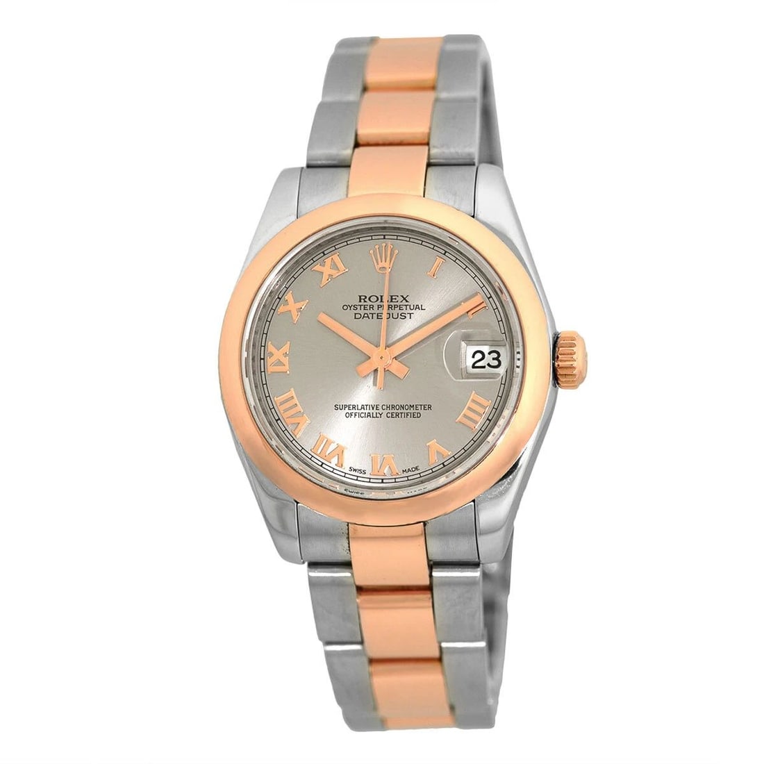 ROLEX STAINLESS STEEL & 18K ROSE GOLD DATEJUST 31MM 178241 BOX WARRANTY MINTY: ROLEX STAINLESS STEEL & 18K ROSE GOLD DATEJUST 31MM 178241 BOX WARRANTY MINTY ROLEX Stainless Steel & 18K Rose Gold Datejust 31mm 178241 Box Warranty Pre-Owned Medium Size Stainless Steel & 18K Rose G