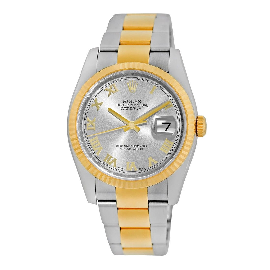 ROLEX STAINLESS STEEL & 18K YELLOW GOLD 36MM DATEJUST 116233 BOX WARRANTY MINTY: ROLEX STAINLESS STEEL & 18K YELLOW GOLD 36MM DATEJUST 116233 BOX WARRANTY MINTY ROLEX Stainless Steel & 18K Yellow Gold 36mm "Datejust" 116233 Box Waranty Pre-Owned Gent's Stainless Steel & 18K Yellow