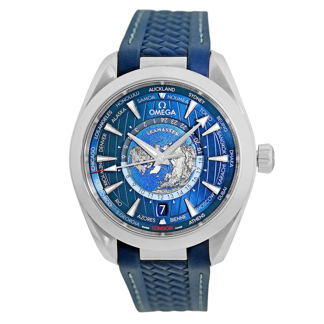 OMEGA STAINLESS STEEL 43MM SEAMASTER AQUA TERRA WORLDTIMER GMT CO-AXIAL (1 of 2)