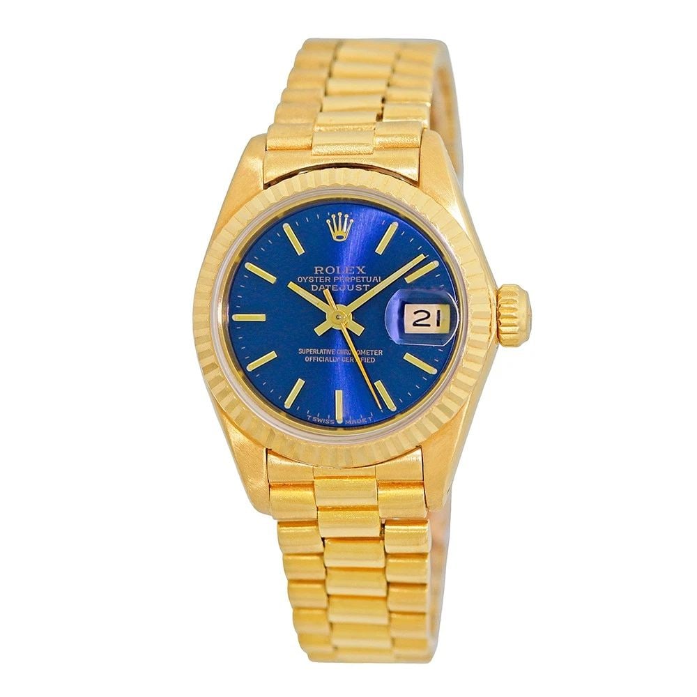 ROLEX 18K YELLOW GOLD 26MM PRESIDENT 6917 WARRANTY BOX MINTY: ROLEX 18K YELLOW GOLD 26MM PRESIDENT 6917 WARRANTY BOX MINTY BRAND: Rolex Model: President Reference No: 6917 Case Measurements: Case Diameter: 26mm Case Thickness: 10mm Water Resistance: 100m / 330ft