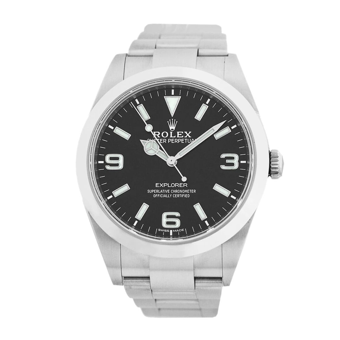 ROLEX STAINLESS STEEL 39MM EXPLORER I 214270 BOX LIFETIME WARRANTY MINTY 2019: ROLEX STAINLESS STEEL 39MM EXPLORER I 214270 BOX LIFETIME WARRANTY MINTY 2019 ROLEX Stainless Steel 39mm Explorer I Box Warranty Pre-Owned Gent's Stainless Steel 39mm Rolex "Explorer I" Brand: Rolex M