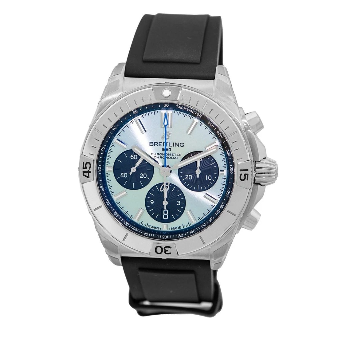 BREITLING STAINLESS STEEL & PLATINUM 42MM CHRONOMAT B01 42 CHRONOGRAPH PB0134 (1 of 2)
