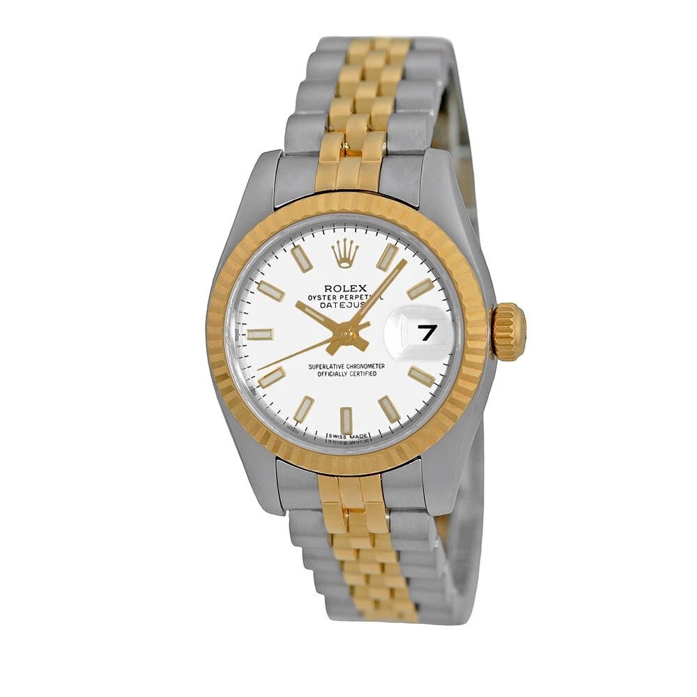 ROLEX STAINLESS STEEL & 18K YELLOW GOLD 26MM DATEJUST 179173 BOX WARRANTY: ROLEX STAINLESS STEEL & 18K YELLOW GOLD 26MM DATEJUST 179173 BOX WARRANTY ROLEX Stainless Steel & 18K Yellow Gold 26mm Datejust Box Warranty 179173 Pre-Owned Lady's Stainless Steel & 18K Yellow Gold 2