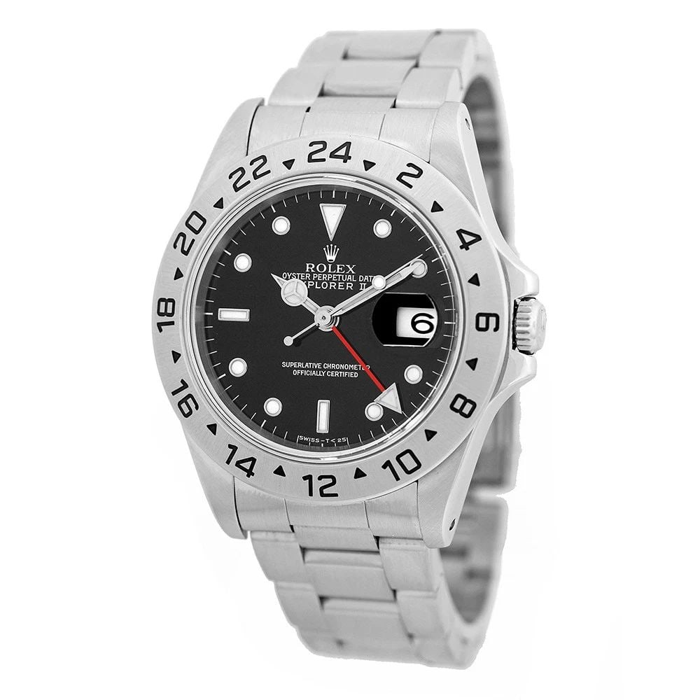 ROLEX STAINLESS STEEL 40MM EXPLORER II 16570 WARRANTY BOX MINTY: ROLEX STAINLESS STEEL 40MM EXPLORER II 16570 WARRANTY BOX MINTY BRAND: Rolex Model: Explorer II Reference No: 16570 Gender: Gent’s Movement: Handmade Swiss Chronometer Certified(COSC) Automatic Move