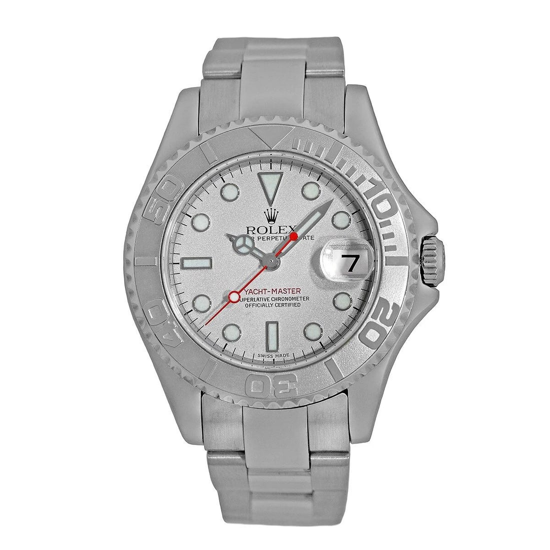 ROLEX STAINLESS STEEL & PLATINUM 35MM YACHT MASTER 168622 WARRANTY BOX MINTY: ROLEX STAINLESS STEEL & PLATINUM 35MM YACHT MASTER 168622 WARRANTY BOX MINTY ROLEX Stainless Steel & Platinum 35mm Yacht-Master 168622 MINTY Warranty Box Pre-Owned Gent's Stainless Steel & Platinum 35