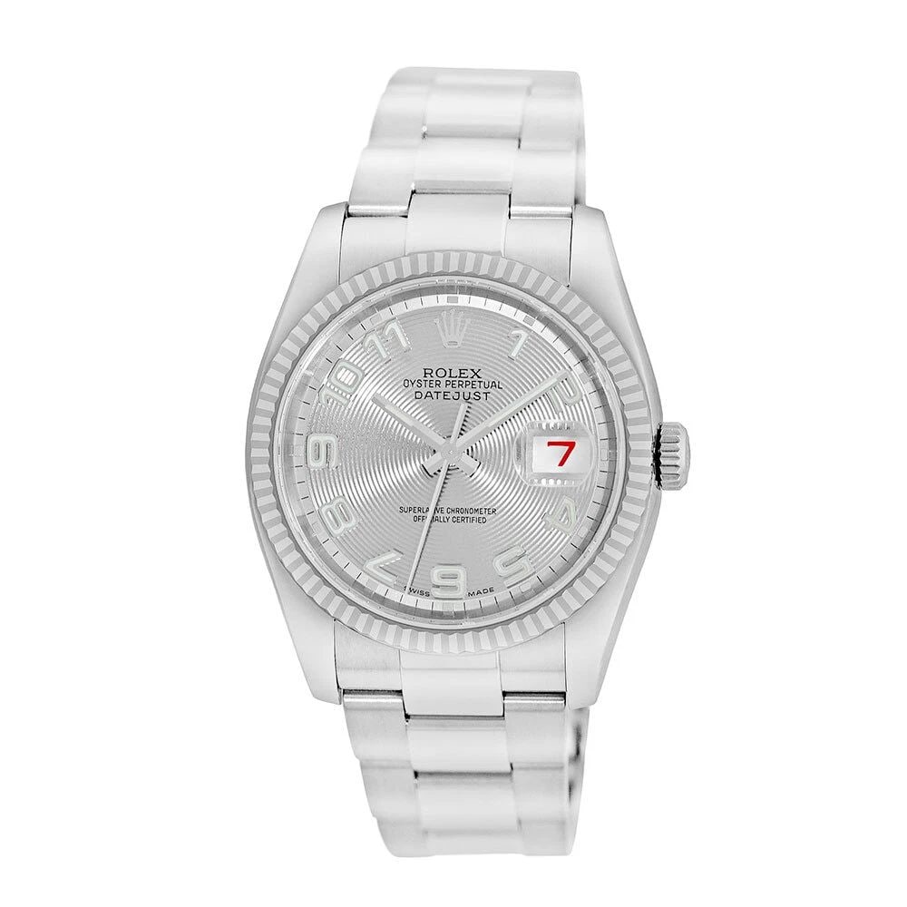 ROLEX STAINLESS STEEL 36MM DATEJUST 116234 BOX WARRANTY 2006: ROLEX STAINLESS STEEL 36MM DATEJUST 116234 BOX WARRANTY 2006 ROLEX Pre-Owned Stainless Steel 36mm "Datejust" Box Waranty 2006 Pre-Owned Stainless Steel 36mm Rolex "Datejust" Brand: Rolex Model: Dateju