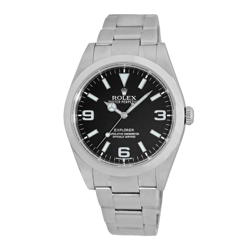 ROLEX STAINLESS STEEL 39MM EXPLORER I BOX LIFETIME WARRANTY 214270 BOX WARRANTY (1 of 2)