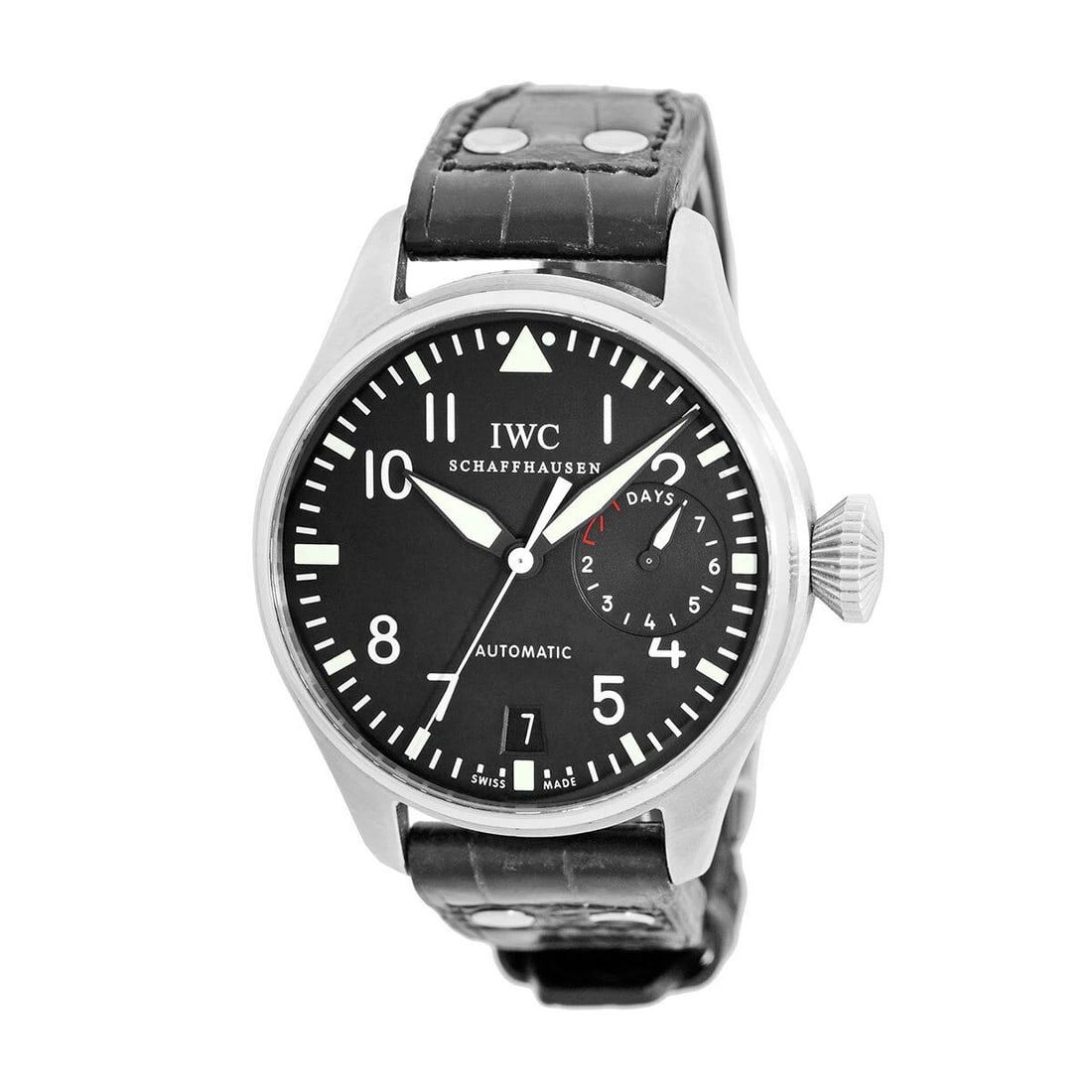 IWC STAINLESS STEEL 46MM 7 DAY POWER RESERVE BIG PILOT IW5004 BOX WARRANTY: IWC STAINLESS STEEL 46MM 7 DAY POWER RESERVE BIG PILOT IW5004 BOX WARRANTY IWC Stainless Steel 46mm 7 Day Power Reserve Big Pilot IW5004 Box Warranty Gent's Stainless Steel IWC "Big Pilot" IW5004 Box 