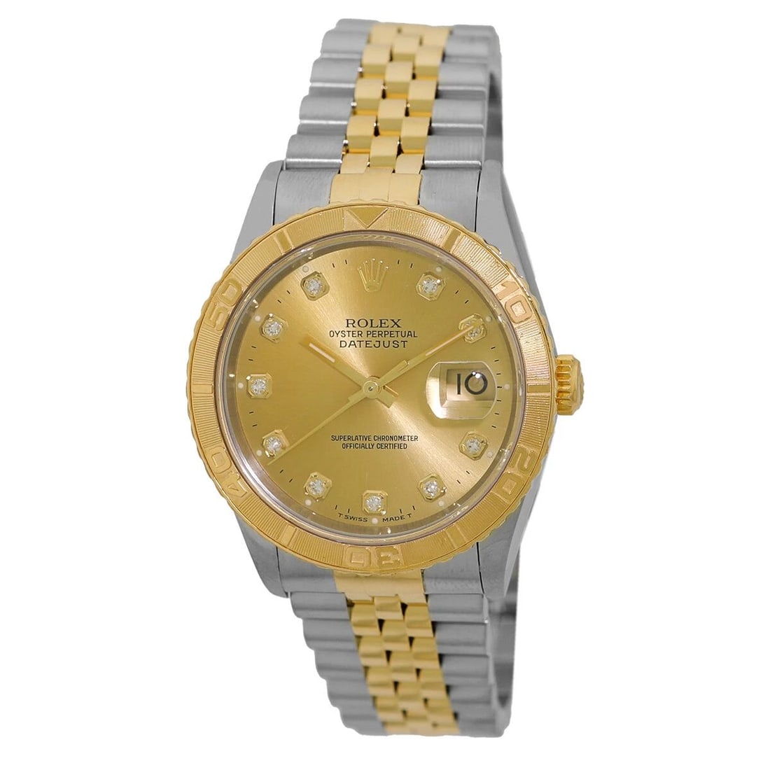 ROLEX STAINLESS STEEL & 18K YELLOW GOLD 36MM DATEJUST THUNDERBIRD 16263 MINTY: ROLEX STAINLESS STEEL & 18K YELLOW GOLD 36MM DATEJUST THUNDERBIRD 16263 MINTY ROLEX Stainless Steel & 18K Yellow Gold 36mm Datejust Thunderbird 16263 MINTY Pre-Owned Gent's Stainless Steel & 18K Yello
