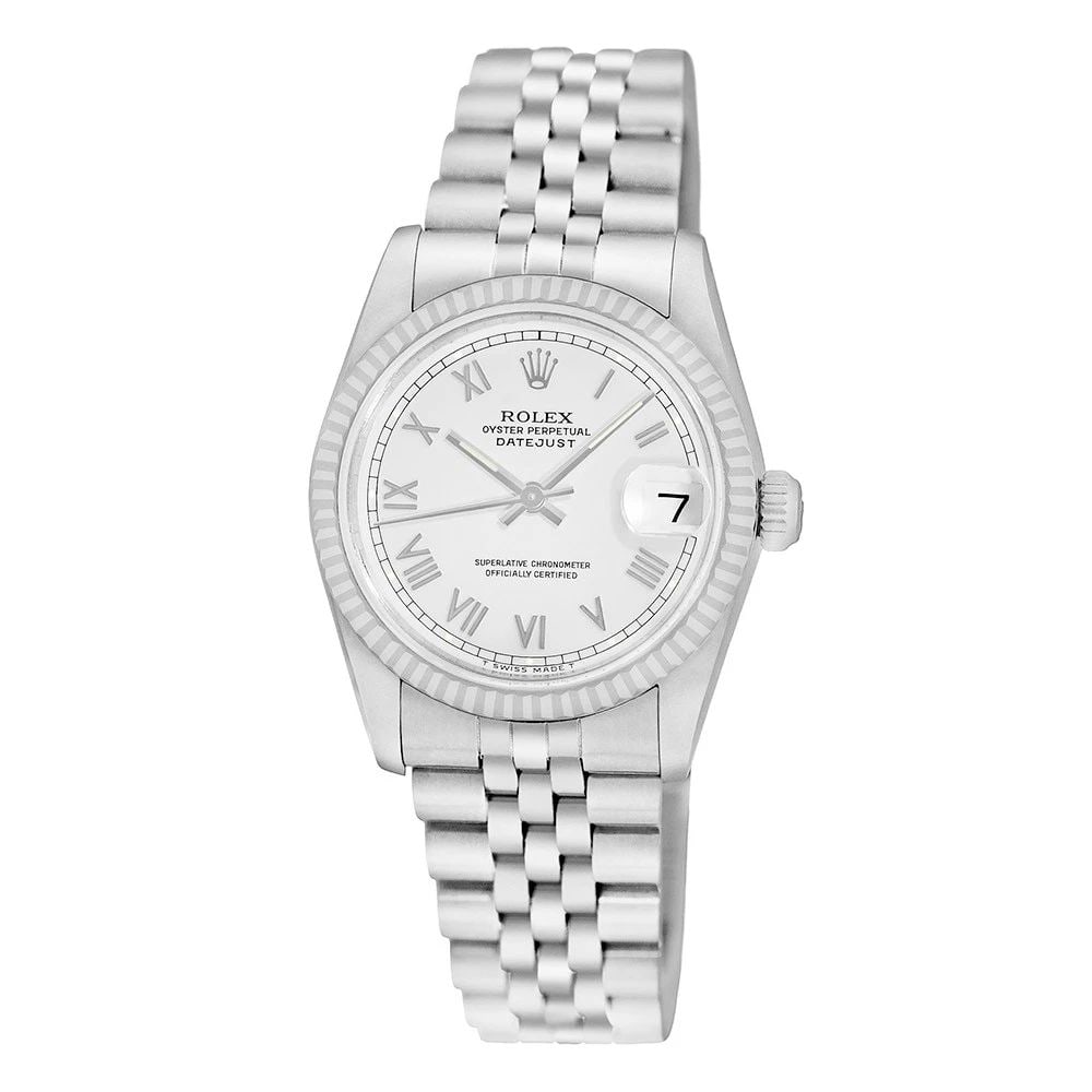 ROLEX MIDSIZE STAINLESS STEEL 31MM DATEJUST 68274 BOX WARRANTY: ROLEX Certified Pre-Owned Midsize Stainless Steel 31mm "Datejust" Certified Pre-Owned Stainless Steel 31mm Rolex "Datejust" Item #: CT48088 BRAND Rolex Model: Datejust Reference No: 68274 Gender: Gent