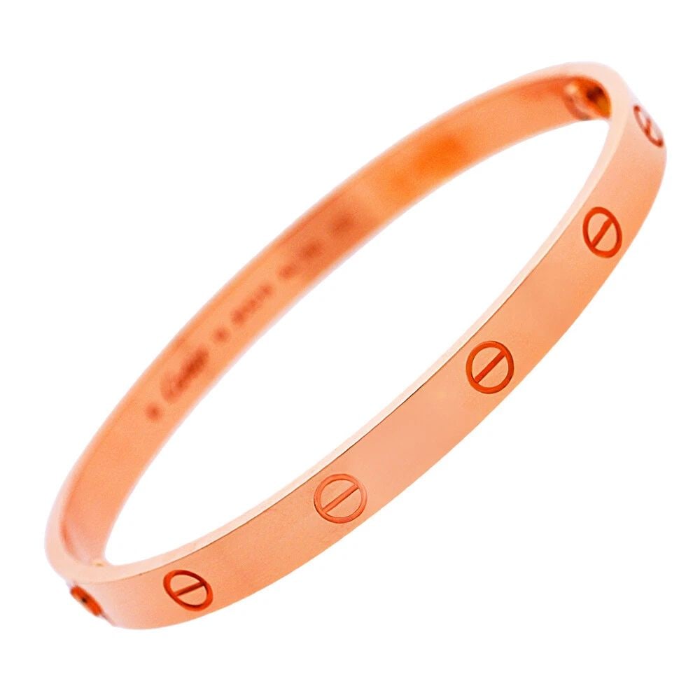 CARTIER 18K ROSE GOLD LOVE BRACELET B6067417 BOX CERTIFICATE 2022 (1 of 2)
