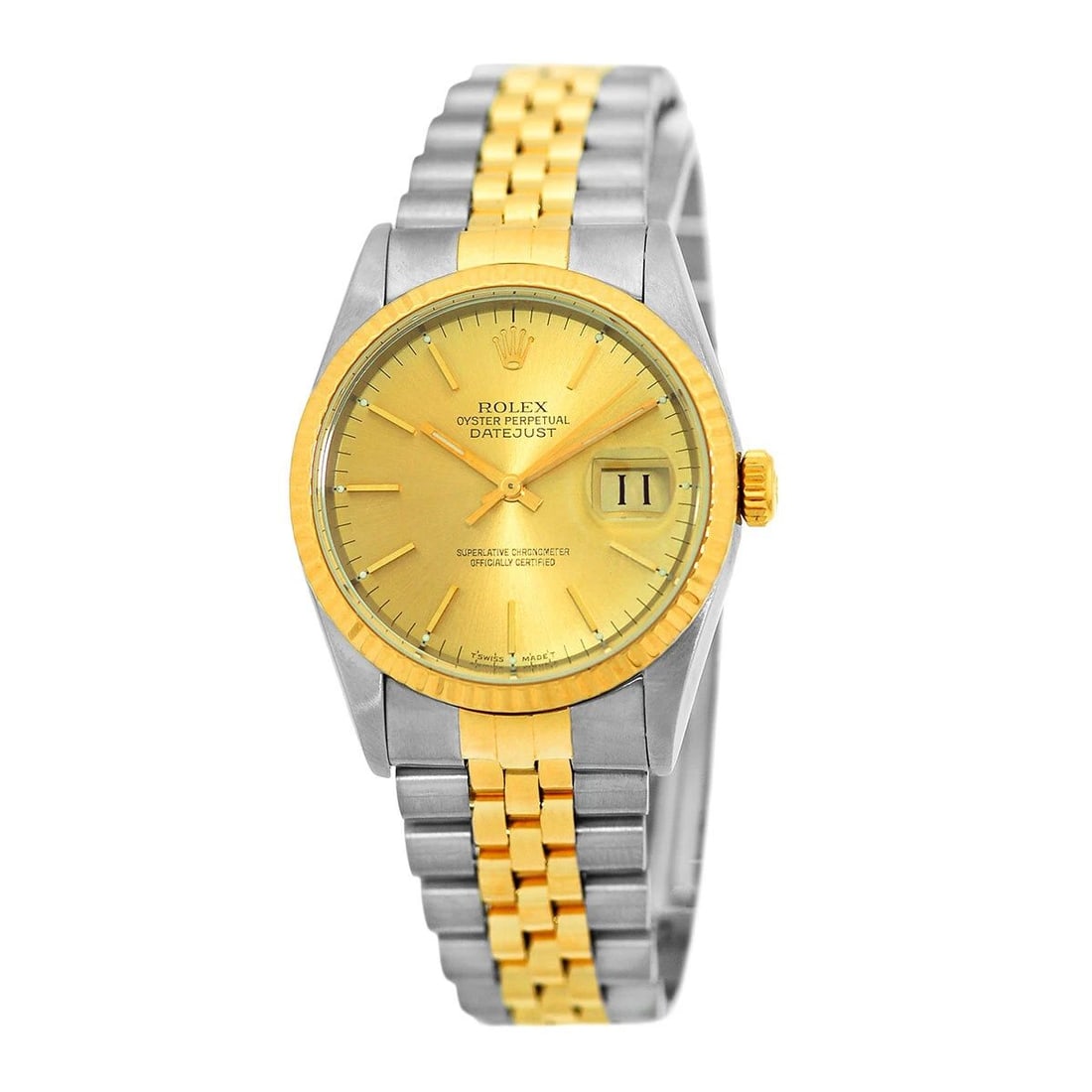 ROLEX STAINLESS STEEL & 18K YELLOW GOLD 36MM DATEJUST 16233 BOX WARRANTY MINTY: ROLEX STAINLESS STEEL & 18K YELLOW GOLD 36MM DATEJUST 16233 BOX WARRANTY MINTY ROLEX Stainless Steel & 18K Yellow Gold 36mm "Datejust" 16233 Box Waranty Pre-Owned Gent's Stainless Steel & 18K Yellow G