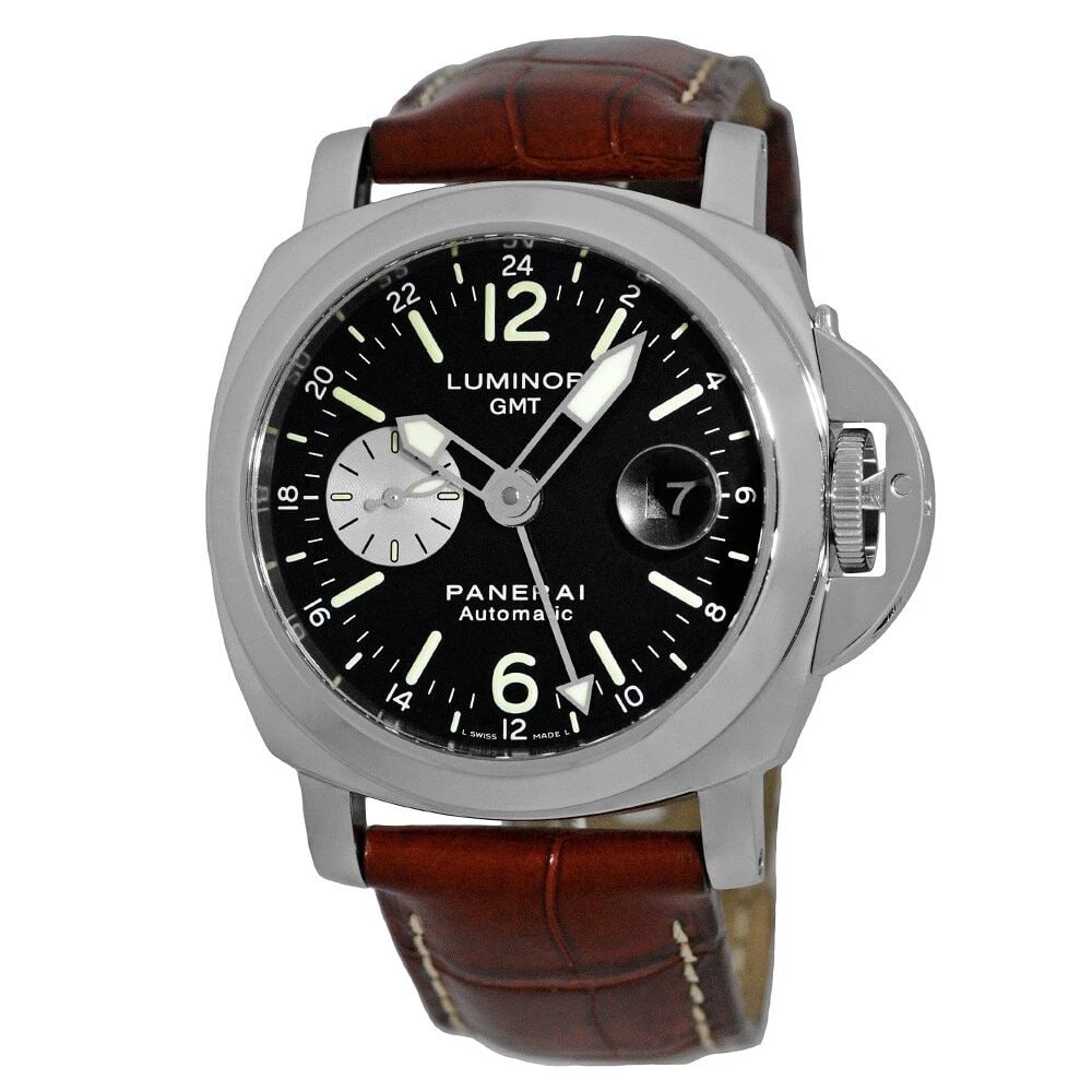PANERAI STAINLESS STEEL 44MM PAM00088 LUMINOR GMT DUAL TIME BOX WARRANTY MINTY: PANERAI STAINLESS STEEL 44MM PAM00088 LUMINOR GMT PAM 88 BOX WARRANTY MINTY PANERAI Stainless Steel 44mm PAM00088 "Luminor GMT" PAM 88 Gent's Stainless Steel 44mm Panerai PAM00088 "Luminor GMT". Brand