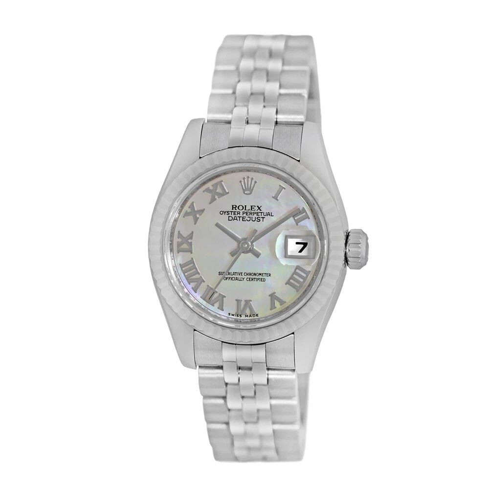 ROLEX STAINLESS STEEL 26MM DATEJUST 179174 BOX MINTY WARRANTY: ROLEX STAINLESS STEEL 26MM DATEJUST 179174 BOX MINTY WARRANTY ROLEX Stainless Steel 26mm Datejust 179174 Box MINTY Warranty Pre-Owned Lady's Stainless Steel 26mm Rolex "Datejust" Brand: Rolex Model: D