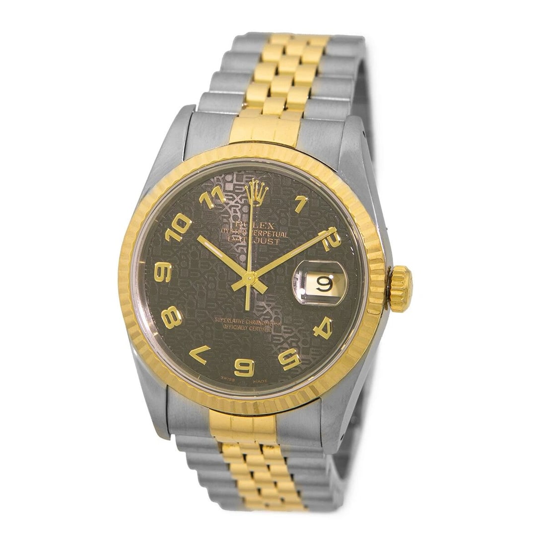 ROLEX 36MM STAINLESS STEEL & 18K YELLOW GOLD DATEJUST 16233 BOX LIFETIMWARRANTY: ROLEX 36MM STAINLESS STEEL & 18K YELLOW GOLD DATEJUST 16233 BOX LIFETIMWARRANTY ROLEX Stainless Steel & 18K Yellow Gold 36mm Datejust 16233 Box Waranty Pre-Owned Gent's Stainless Steel & 18K Yellow Go