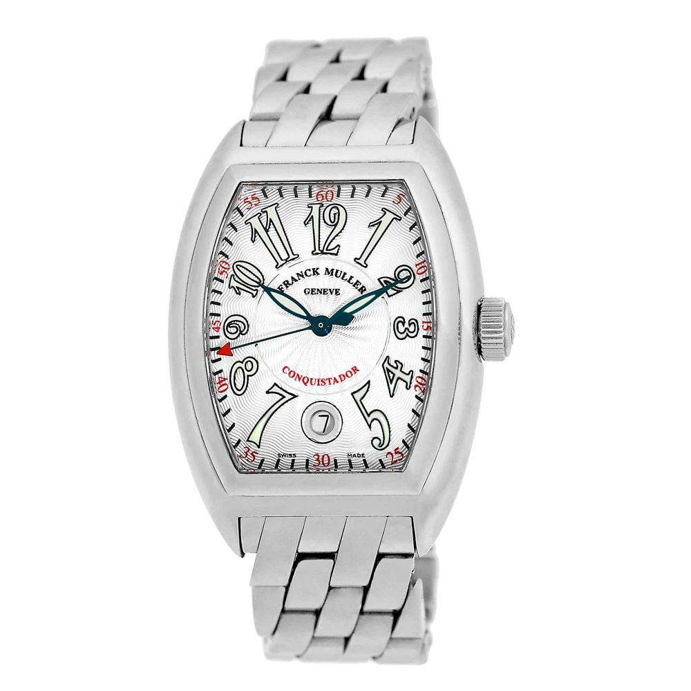 FRANCK MULLER STAINLESS STEEL CONQUISTADOR # 8005 SC BOX WARRANTY PAPERS PERFECT: FRANCK MULLER STAINLESS STEEL CONQUISTADOR # 8005 SC BOX WARRANTY PAPERS PERFECT FRANCK MULLER Stainless Steel Conquistador # 8005 SC Box Warranty Papers PERFECT Gent's Stainless Steel Franck Muller "