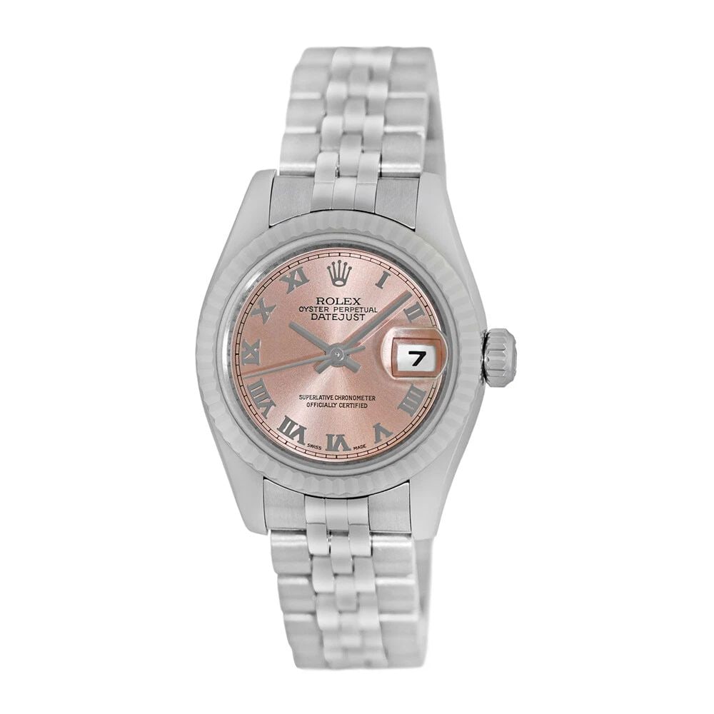 ROLEX STAINLESS STEEL 26MM DATEJUST 179174 BOX MINTY WARRANTY: ROLEX STAINLESS STEEL 26MM DATEJUST 179174 BOX MINTY WARRANTY ROLEX Stainless Steel 26mm Datejust 179174 Box MINTY Warranty Pre-Owned Lady's Stainless Steel 26mm Rolex "Datejust" Brand: Rolex Model: D