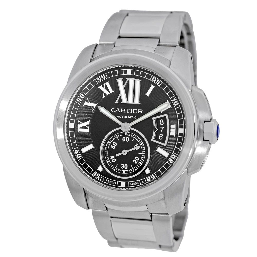 CARTIER STAINLESS STEEL 42MM CALIBRE DE CARTIER W7100016-3389 BOX WARRANTY: CARTIER STAINLESS STEEL 42MM CALIBRE DE CARTIER W7100016-3389 BOX WARRANTY BRAND: Cartier Model: Calibre de Cartier Reference No: W7100016 - 3389 Gender: Gent’s Movement: Handmade Automatic Movement