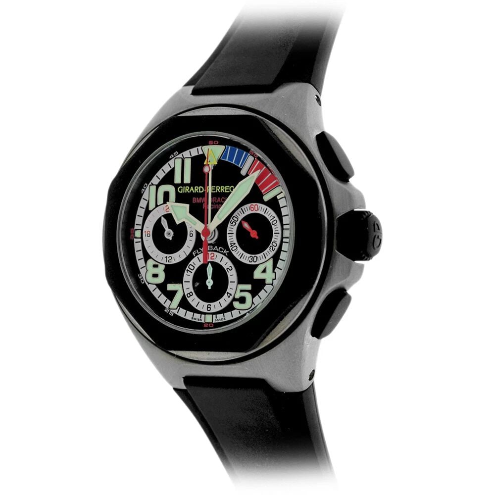 GIRARD PERREGAUX TITANIUM 46MM LAUREATO BMW ORACLE 80175-28 FLYBACK CHRONOGRAPH (1 of 2)