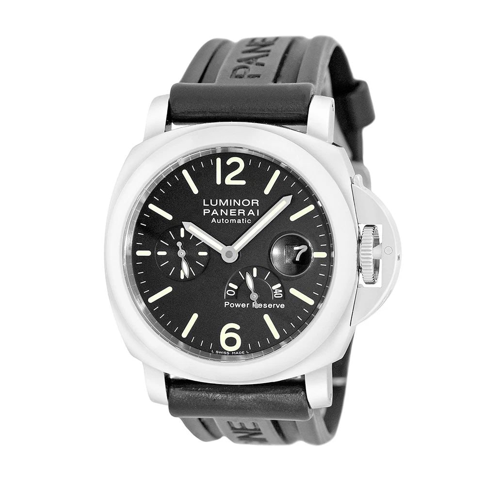 PANERAI STAINLESS STEEL 44MM PAM 00090 LUMINOR POWER RESERVE WARRANTY BOX: PANERAI STAINLESS STEEL 44MM PAM 00090 LUMINOR POWER RESERVE WARRANTY BOX BRAND: Panerai Model: Luminor Power Reserve Reference No: PAM 00090 Gender: Gent’s Movement: Handmade Swiss Automatic Moveme