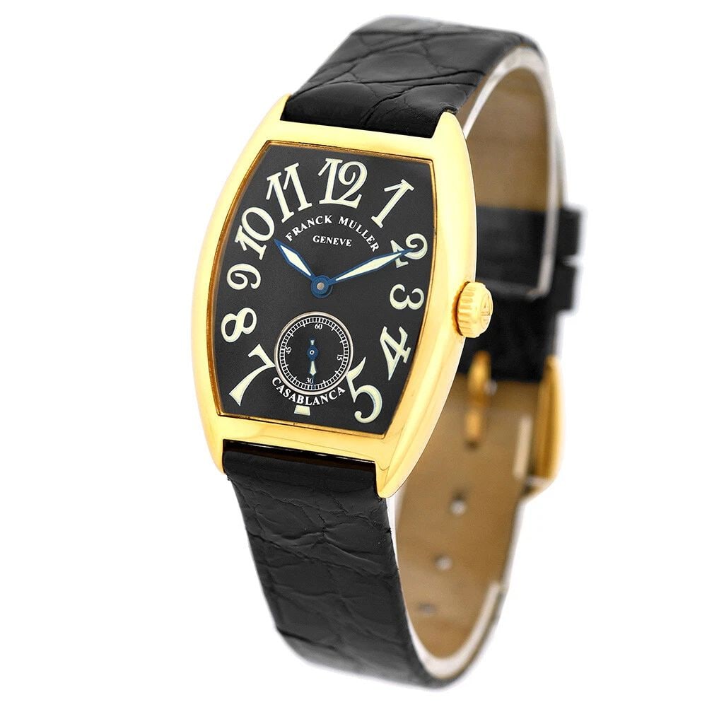 FRANCK MULLER 18K YELLOW GOLD 29MM CASABLANCA 7501 BOX WARRANTY (1 of 2)
