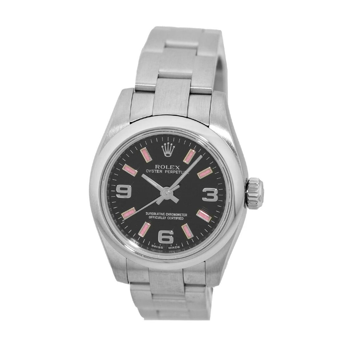 ROLEX LADY'S STAINLESS STEEL 26MM OYSTER PERPETUAL 176200 BOX LIFETIME WARRANTY: ROLEX LADY'S STAINLESS STEEL 26MM OYSTER PERPETUAL 176200 BOX LIFETIME WARRANTY Brand: Rolex Model: Oyster Perpetual Reference No: 176200 Gender: Lady’s Movement: Handmade Swiss Chronometer Certifie
