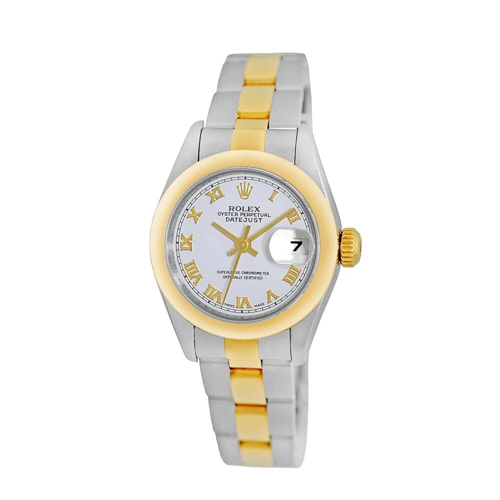 ROLEX STAINLESS STEEL & 18K YELLOW GOLD 26MM DATEJUST 69163 BOX WARRANTY MINTY: ROLEX STAINLESS STEEL & 18K YELLOW GOLD 26MM DATEJUST 69163 BOX WARRANTY MINTY ROLEX Lady's Stainless Steel & 18K Yellow Gold 26mm Datejust Box Warranty MINTY Pre-Owned Lady's Stainless Steel & 18K Ye