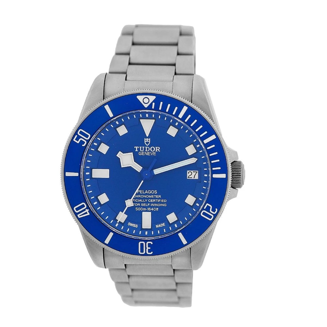 TUDOR TITANIUM 42MM PELAGOS 25600TB BOX WARRANTY 2024: TUDOR TITANIUM 42MM PELAGOS 25600TB BOX WARRANTY 2024 BRAND: Tudor Model: Pelagos Reference No: 25600TB-0001 Case Measurements: Case Diameter: 42mm Case Thickness: 14.3mm Water Resistance: 500m / 1640