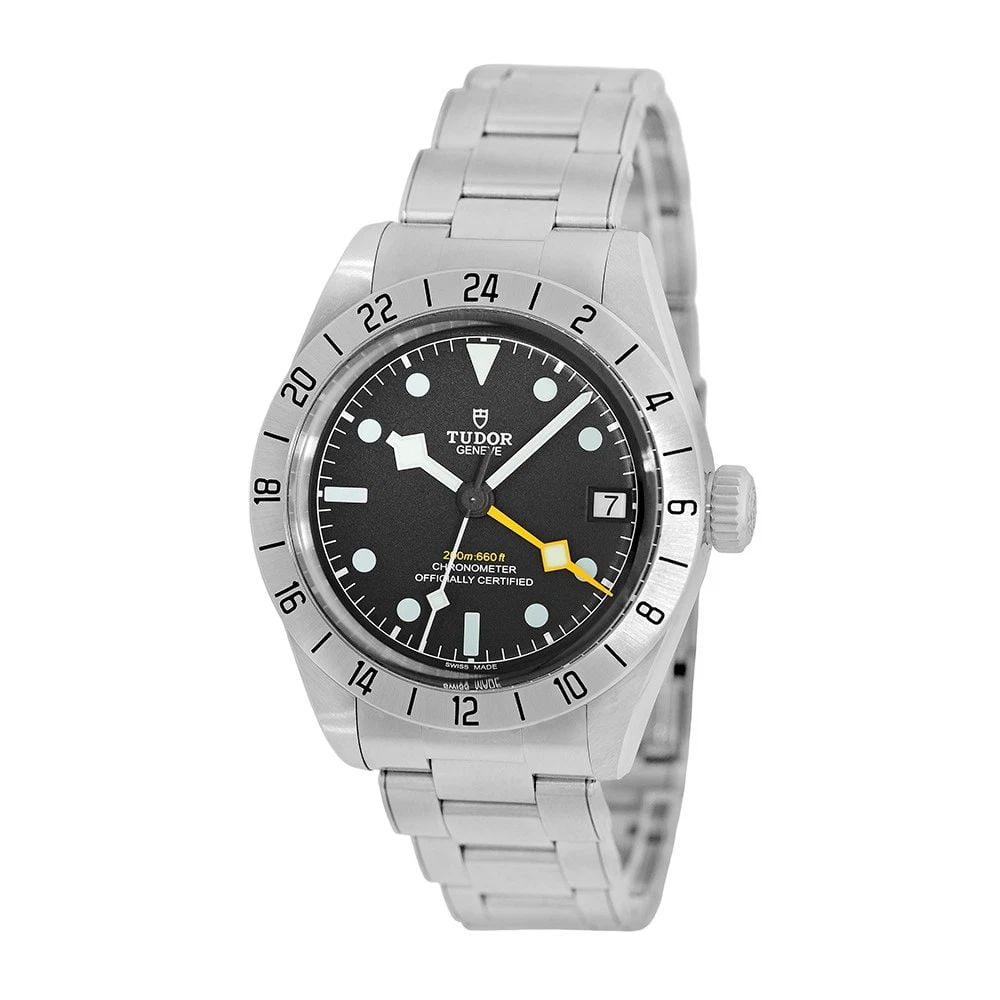 TUDOR STAINLESS STEEL 39MM HERITAGE BLACK BAY PRO GMT 79470 BOX WARRANTY 2022 (1 of 2)