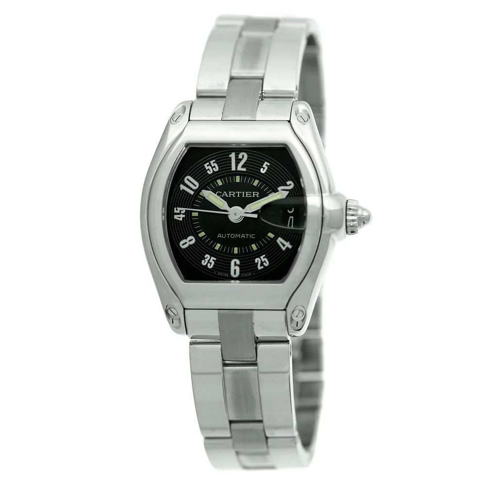 CARTIER GENT LARGE STAINLESS STEEL ROADSTER AUTOMATIC CARTIER BOX MINTY: CARTIER GENT LARGE STAINLESS STEEL ROADSTER AUTOMATIC CARTIER BOX MINTY CARTIER Gent Large Stainless Steel Roadster W62002V3 Automatic Cartier Box MINTY Gent's Stainless Steel Cartier "Roadster" Autom