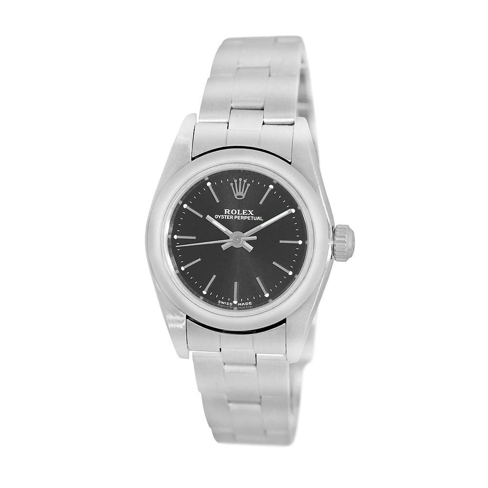 ROLEX STAINLESS STEEL 25MM ROLEX OYSTER PERPETUAL 76080 WARRANTY BOX (1 of 2)