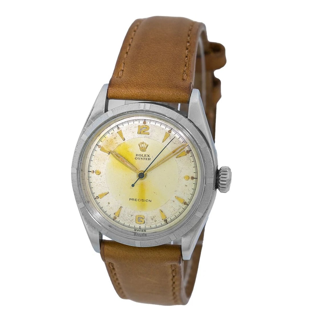 ROLEX VINTAGE STAINLESS STEEL 34MM OYSTER PRECISION 6223 BOX WARRANTY: ROLEX Vintage Stainless Steel 34mm Oyster Precision 6223 Vintage Gent's Stainless Steel 34mm Rolex Oyster Precision 6223 Item #: CDC042509 BRAND Rolex Model: Oyster precision Reference No: 6223 Case M