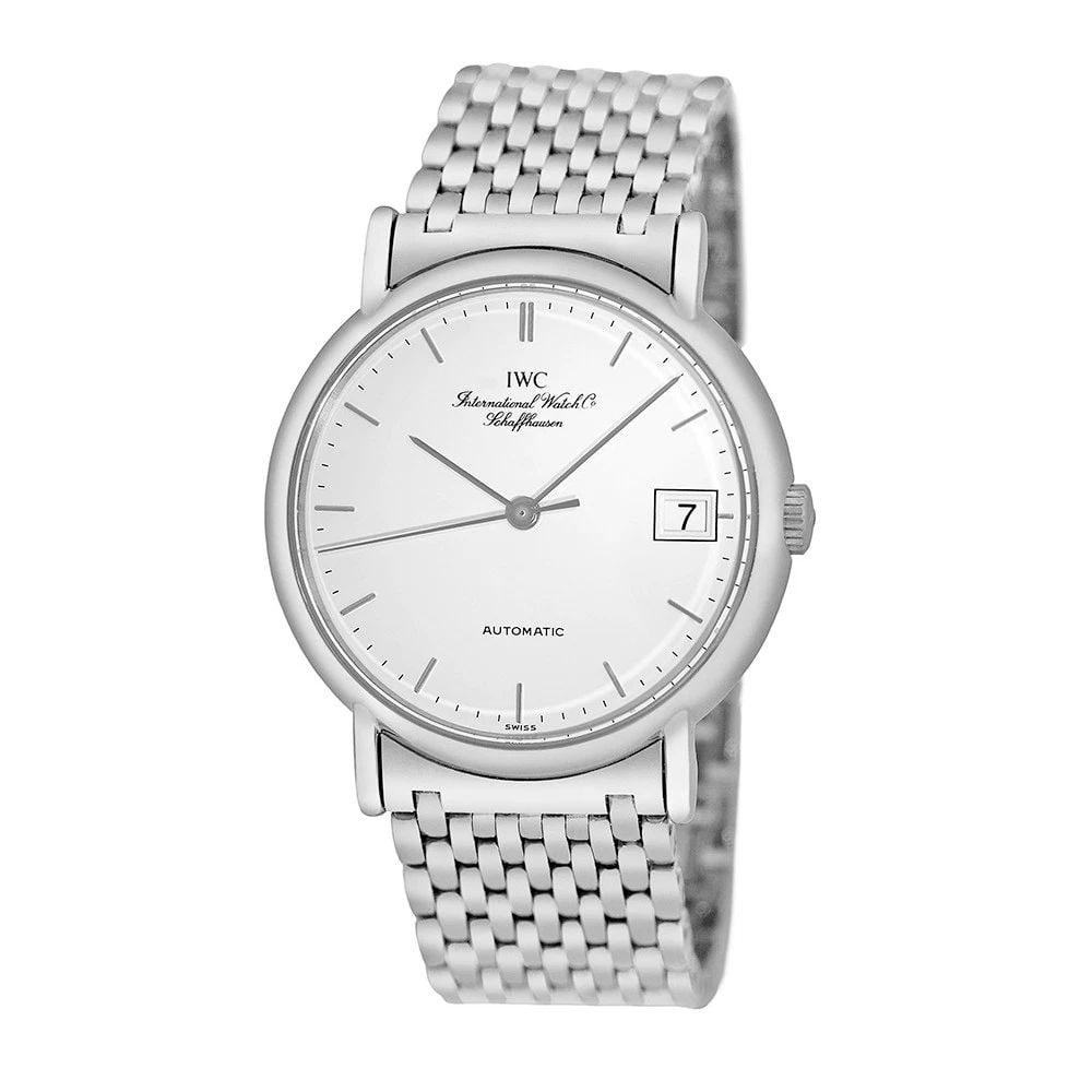 IWC SCHAFFHAUSEN STAINLESS STEEL 34MM PORTOFINO AUTOMATIC # IW351318 BOX: IWC SCHAFFHAUSEN STAINLESS STEEL 34MM PORTOFINO AUTOMATIC # IW351318 BOX BRAND: IWC Model: Portofino Reference No: IW351318 Gender: Gent’s Movement: Handmade Swiss Automatic Movement (Calibre 37521)
