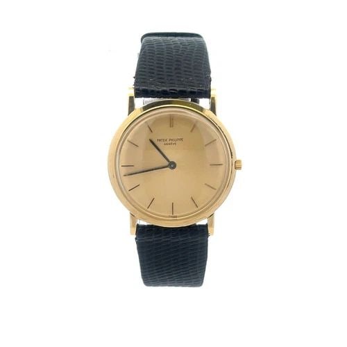 PATEK PHILIPPE CALATRAVA MEN'S WATCH 32MM 18K VINTAGE MANUAL LEATHER BAND (1 of 2)