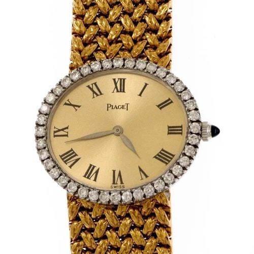 PIAGET 1CT DIAMOND 18K GOLD OVAL CUSHION SHAPE LADIES WATCH (1 of 2)