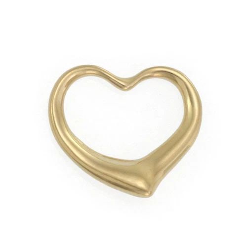 TIFFANY & CO. PERETTI 18K YELLOW GOLD LARGE OPEN HEART PENDANT: TIFFANY & CO. PERETTI 18K YELLOW GOLD LARGE OPEN HEART PENDANT Tiffany & Co. Peretti 18k Yellow Gold Large Open Heart Pendant Description This lovely authentic pendant is from Tiffany & Co. by Elsa Pe
