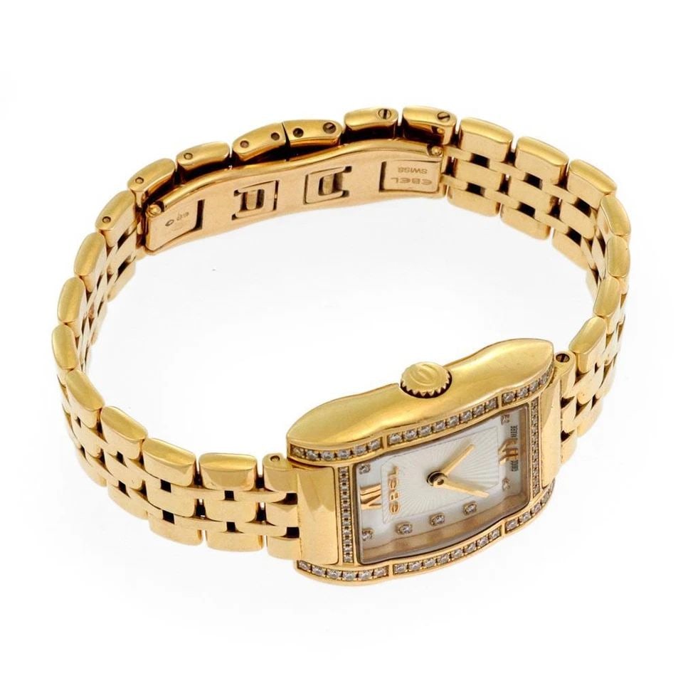 EBEL TAWARA GOLD WATCH DIAMOND MOP 18K YELLOW GOLD LADIES QUARTZ: EBEL TAWARA GOLD WATCH DIAMOND MOP 18K YELLOW GOLD LADIES QUARTZ EBEL TAWARA GOLD WATCH DIAMOND MOP 18K YELLOW GOLD LADIES QUARTZ Ebel Tawara Diamond MOP 18k Yellow Gold Ladies Wristwatch Quartz Descr