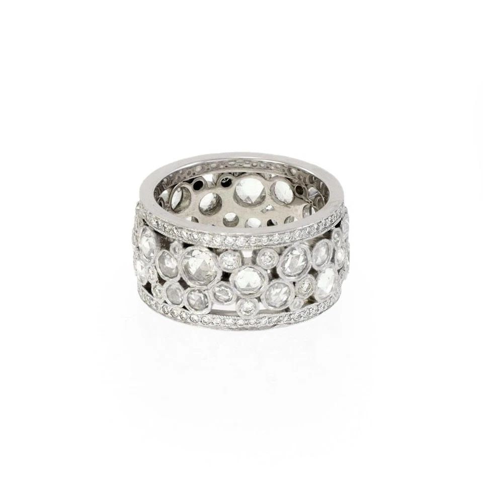 TIFFANY & CO. COBBLESTONE 2.10CT DIAMOND PLATINUM 10MM WIDE BAND RING: TIFFANY & CO. COBBLESTONE 2.10CT DIAMOND PLATINUM 10MM WIDE BAND RING TIFFANY & CO. COBBLESTONE 2.10CT DIAMOND PLATINUM 10MM WIDE BAND RING Tiffany & Co. Cobblestone 2.10ct Diamond Platinum 10mm Wide 