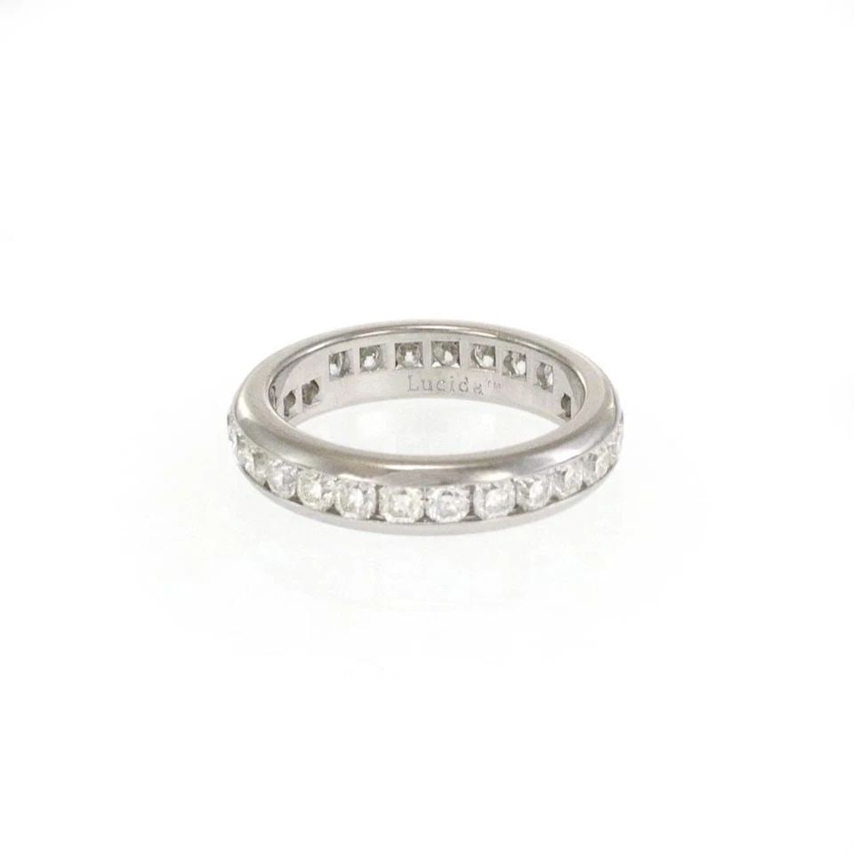 TIFFANY & CO. LUCIDA 1.37CT CUT FULL CIRCLE DIAMOND PLATINUM WEDDING BAND: TIFFANY & CO. LUCIDA 1.37CT CUT FULL CIRCLE DIAMOND PLATINUM WEDDING BAND TIFFANY & CO. LUCIDA 1.37CT CUT FULL CIRCLE DIAMOND PLATINUM WEDDING BAND Tiffany & Co. Lucida 1.37ct Cut Full Circle Diamond 