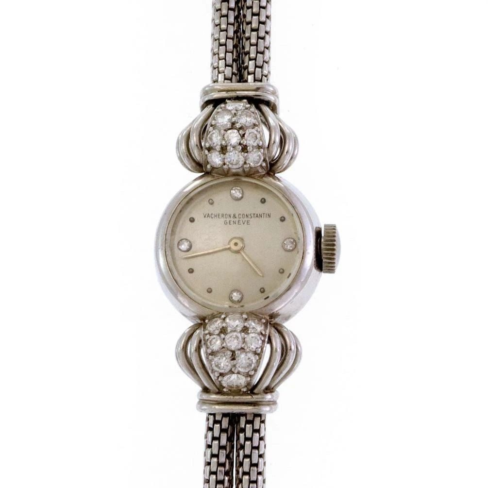 VACHERON & CONSTANTIN DIAMOND WATCH LADIES 18K WHITE GOLD HAND WIND (1 of 2)